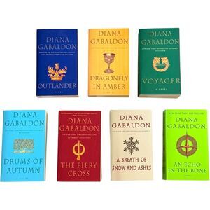 Outlander Series Diana Gabaldon Bundle of 7 Paperback Fiction Book Bundle.